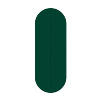 مت یوگا بادیمون سری Oval  رنگ Jungle Green